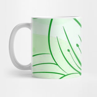 Lime Floral Art Mug